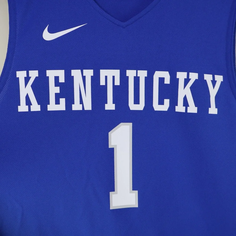 Nike Kentucky Wildcats Devin Booker Elite Basketball Jersey Small Blue NCAA - Picture 4 of 16